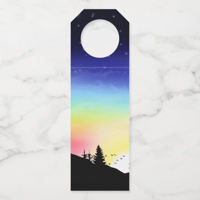 Colgador Para Botellas Atardecer (Anverso)