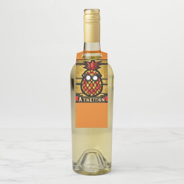 Colgador Para Botellas ¡Atención! Pin de piña Personalizado de oro (En botella)