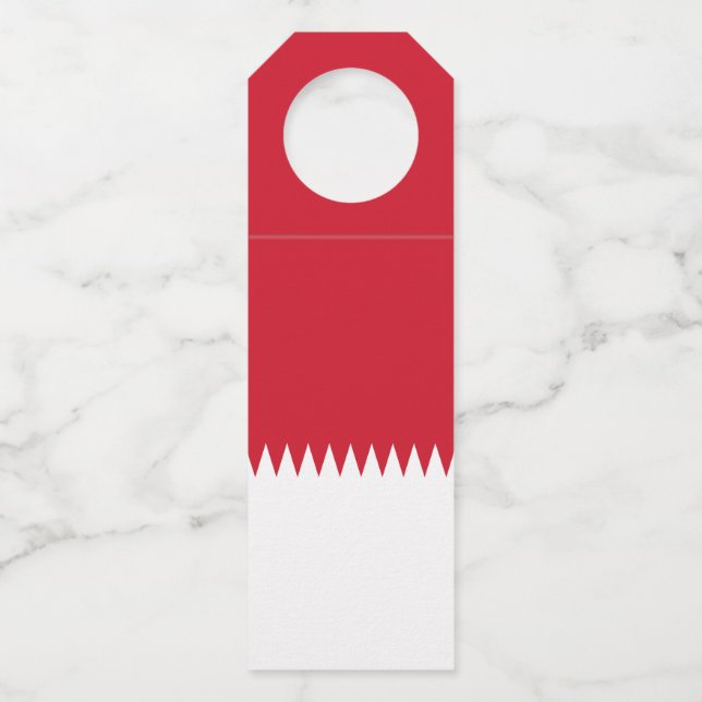 Colgador Para Botellas bandera de Baréin (Anverso)