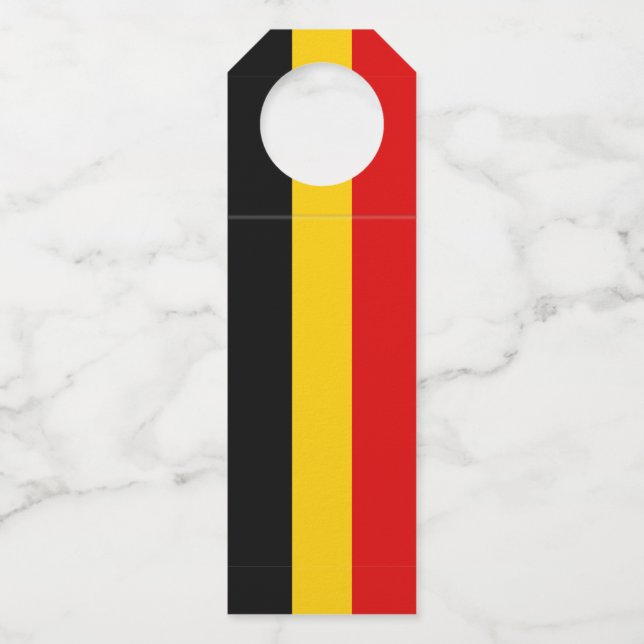 Colgador Para Botellas Bandera de Bélgica (Anverso)