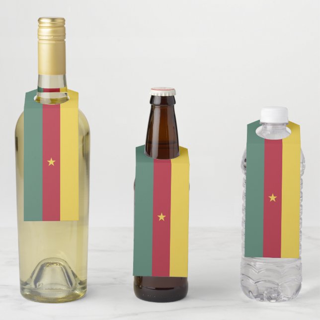 Colgador Para Botellas Bandera de Camerún (In situ)