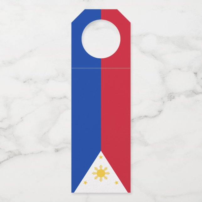 Colgador Para Botellas bandera de Filipinas (Anverso)