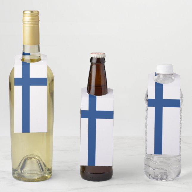 Colgador Para Botellas Bandera de Finlandia (In situ)