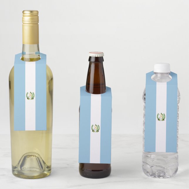 Colgador Para Botellas bandera de Guatemala (In situ)