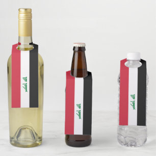Colgador Para Botellas bandera de Irak