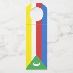 Colgador Para Botellas Bandera de las Comoras