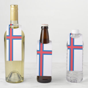 Colgador Para Botellas Bandera de las Islas Feroe