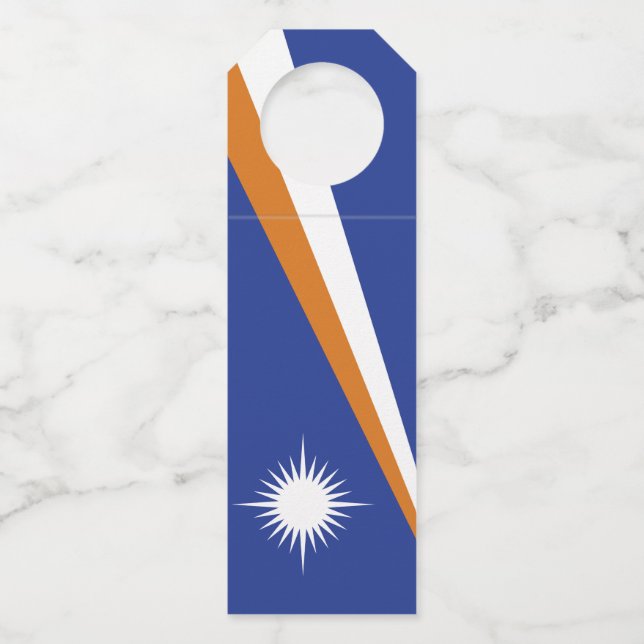 Colgador Para Botellas Bandera de las Islas Marshall (Anverso)