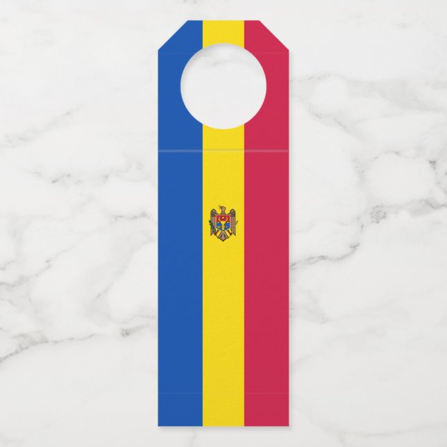 Colgador Para Botellas bandera de Moldavia (Anverso)