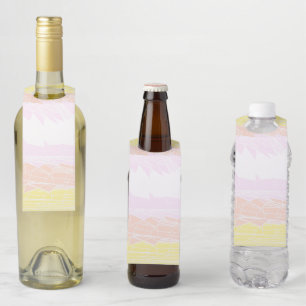 Colgador Para Botellas Bandera de Orgullo Pangénero Abstracto Geométrico 