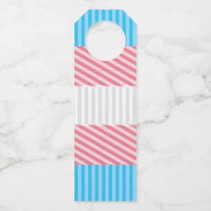 Colgador Para Botellas Bandera de orgullo transgénero abstracta de rayas