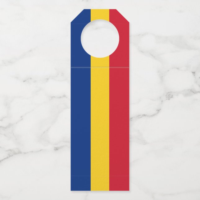 Colgador Para Botellas Bandera de Rumania (Anverso)