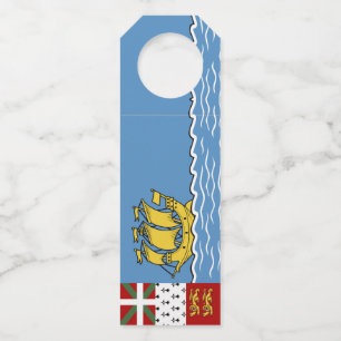 Colgador Para Botellas bandera de Saint Pierre y Miquelon