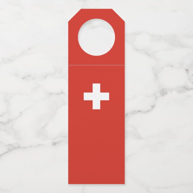 Colgador Para Botellas Bandera de Suiza (Anverso)