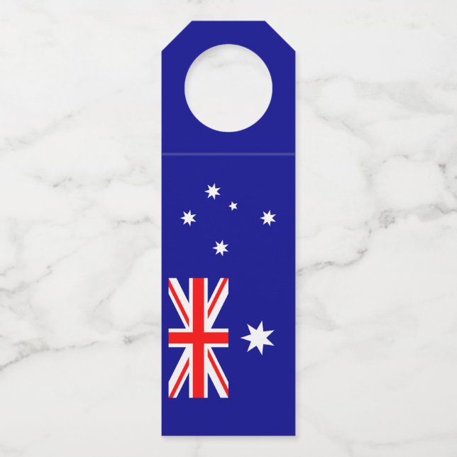 Colgador Para Botellas Bandera patriótica australiana (Anverso)