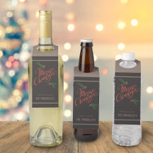 Bayas de acebo tradicionales de Feliz Navidad