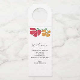 Colgador Para Botellas Bienvenidos al Hotel Boda, un hotel luminoso y col