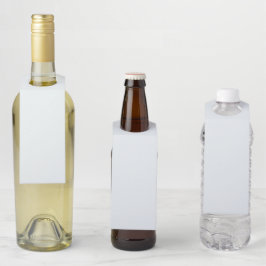 Colgador Para Botellas Blanco Escarchado Color Sólido | Clásico | Elegant