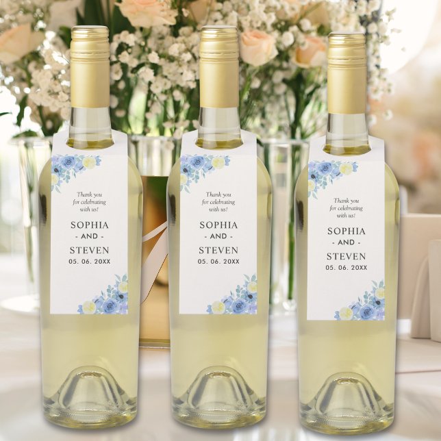 Colgador Para Botellas Blue Mediterranean Lemon Wedding (Subido por el creador)