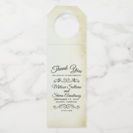 Colgador Para Botellas Boda con tema western antiguo y vintage