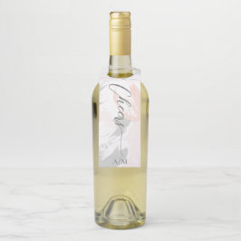 Colgador Para Botellas Boda de acuarela de Rubor Sage