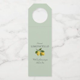 Colgador Para Botellas Boda de Evento de Limoncello de Limón Verde Claro 