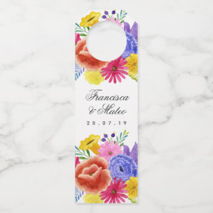 Colgador Para Botellas Boda de Fiesta Floral Española