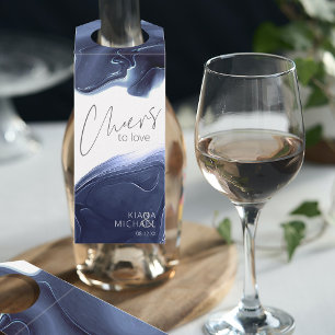 Colgador Para Botellas Boda de flujo de tinta vitorea para amar a Blue ID