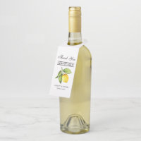 Boda de limoncello con acuarela de limón