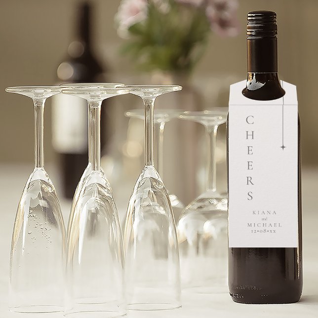 Colgador Para Botellas Boda de Neutrales de moda Cheers Powder ID1020 (Subido por el creador)