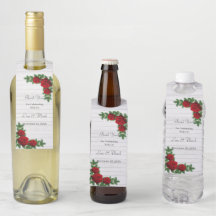 Boda De Rosas Rojas Y Ramas De Pino