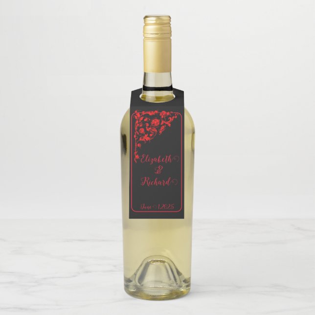 Colgador Para Botellas Boda gótico oscuro (En botella)