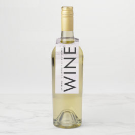 Colgador Para Botellas Boda Neutral de Género Ultra Moderno