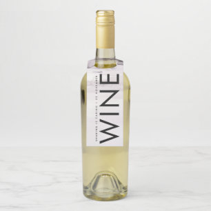 Colgador Para Botellas Boda Neutral de Género Ultra Moderno