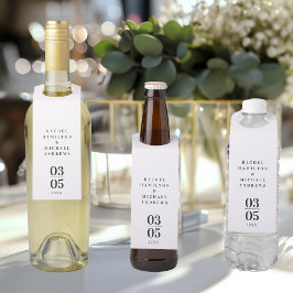 Colgador Para Botellas Boda Simple Moderna Blanca