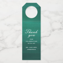 Boda simple y elegante verde esmeralda gracias