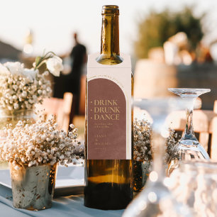 Colgador Para Botellas Boho Oasis Boda Bebida Dance ebrio ID959