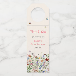 Colgador Para Botellas Boho Wildflower Floral Baby Shower