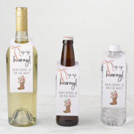 Colgador Para Botellas Boots and Bows Bottle Hanger Tags
