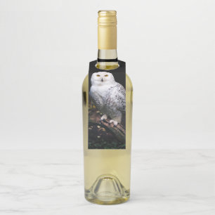 Colgador Para Botellas Búho nival majestuoso de invierno