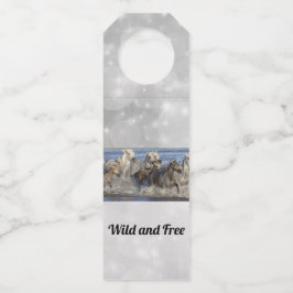 Colgador Para Botellas Caballos galopando en el agua