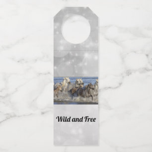 Colgador Para Botellas Caballos galopando en el agua