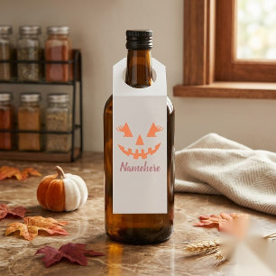 Colgador Para Botellas Calabaza de Halloween personalizada femenina Jack