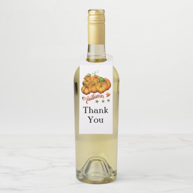 Colgador Para Botellas Calabazas de otoño (En botella)