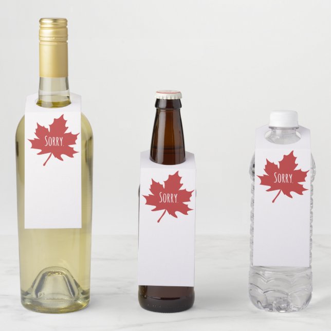 Colgador Para Botellas Canadiense gracioso (In situ)