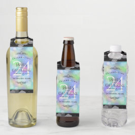 Colgador Para Botellas Celebración elegante del 24º aniversario de bodas