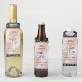 Colgador Para Botellas Celebración elegante del 46º aniversario de bodas