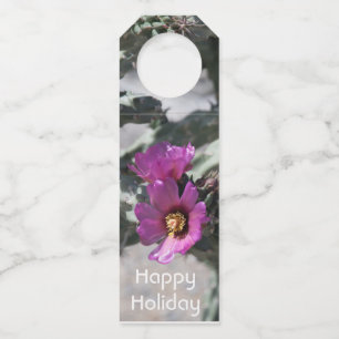 Colgador Para Botellas Challa Cactus en floración