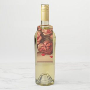 Colgador Para Botellas Chocolates y Flores Vintage del Día de San Valentí