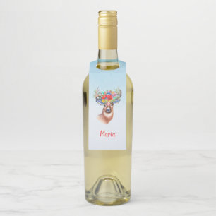 Colgador Para Botellas Ciervo floral